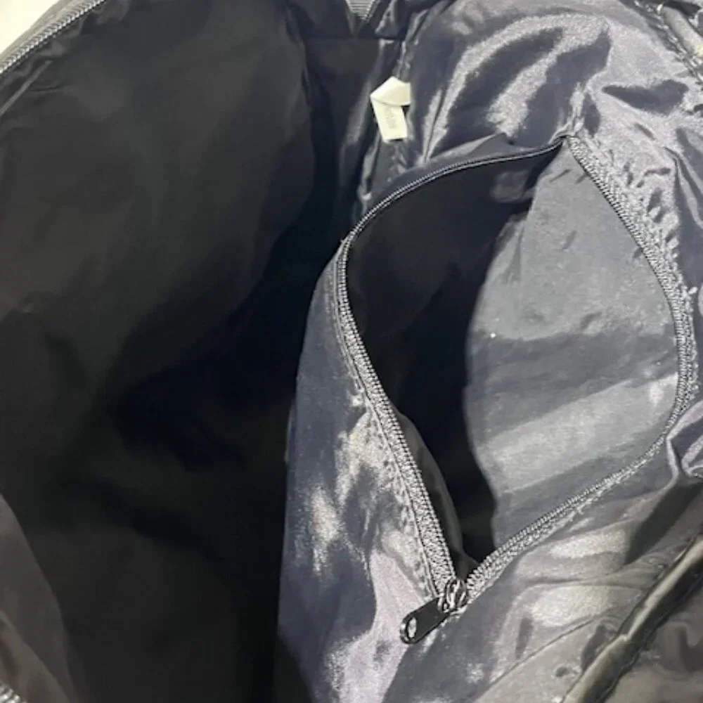 Black RMN Nylon Travel Messenger Laptop Notebook Tote Case Bag